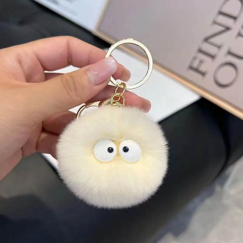Cartoon Style Cartoon Imitate rex rabbit fur Bag Pendant Keychain