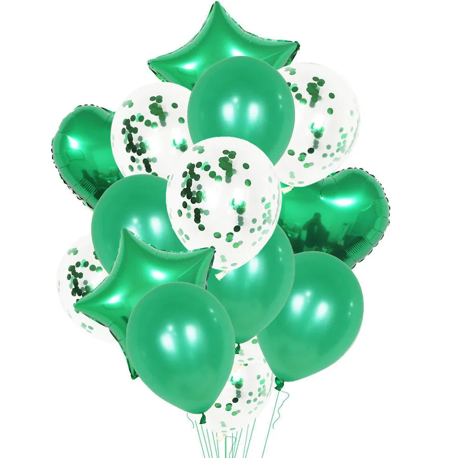 birthday simple style star heart shape aluminum film indoor outdoor party balloons