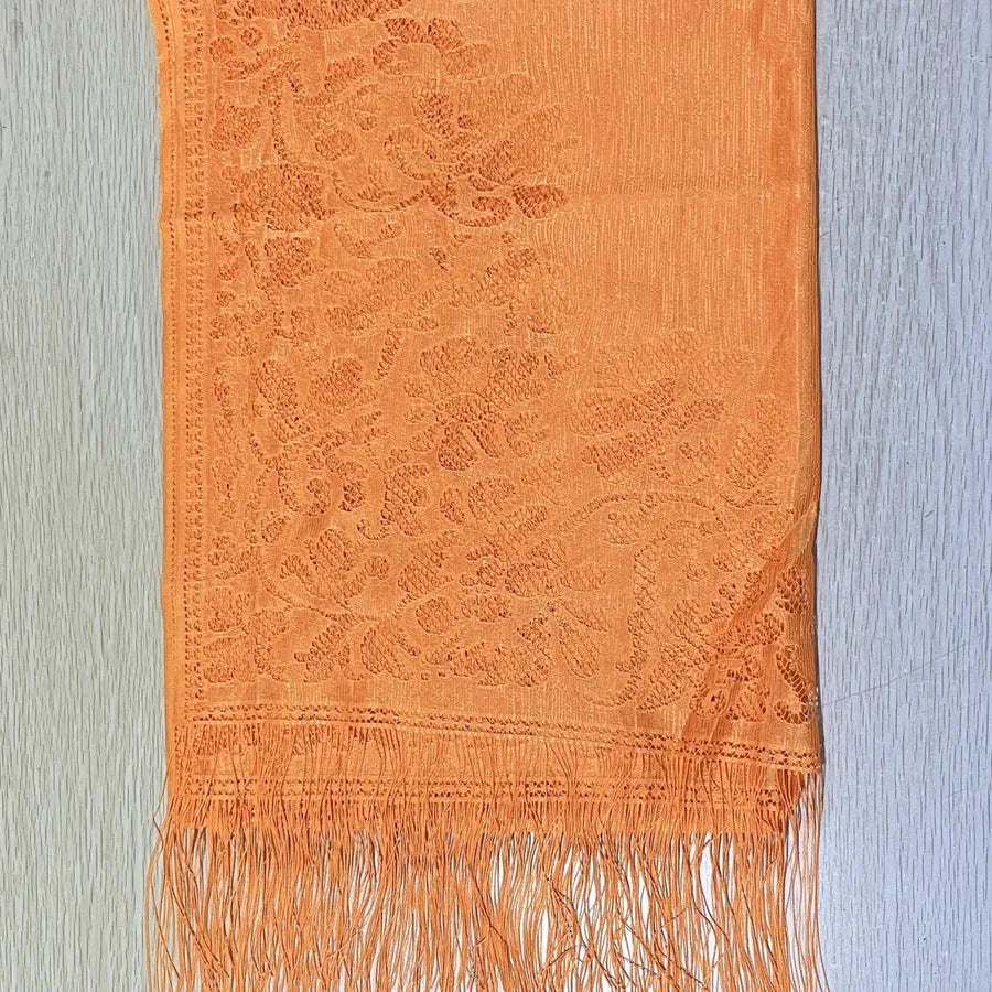 women's streetwear solid color polyester tassel winter scarves