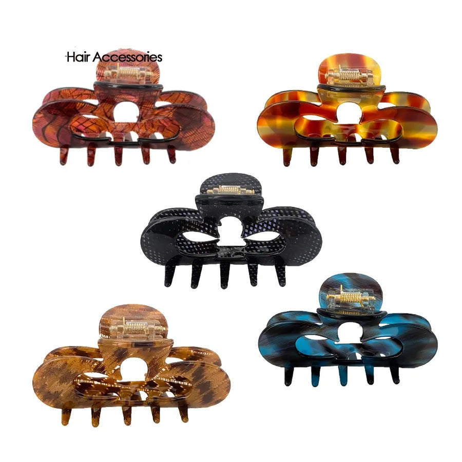 New Style Jelly Color Hair Clips Elegant Hair Accessories Shark Clamp Mermaid Effect Updo Hairpins For Women