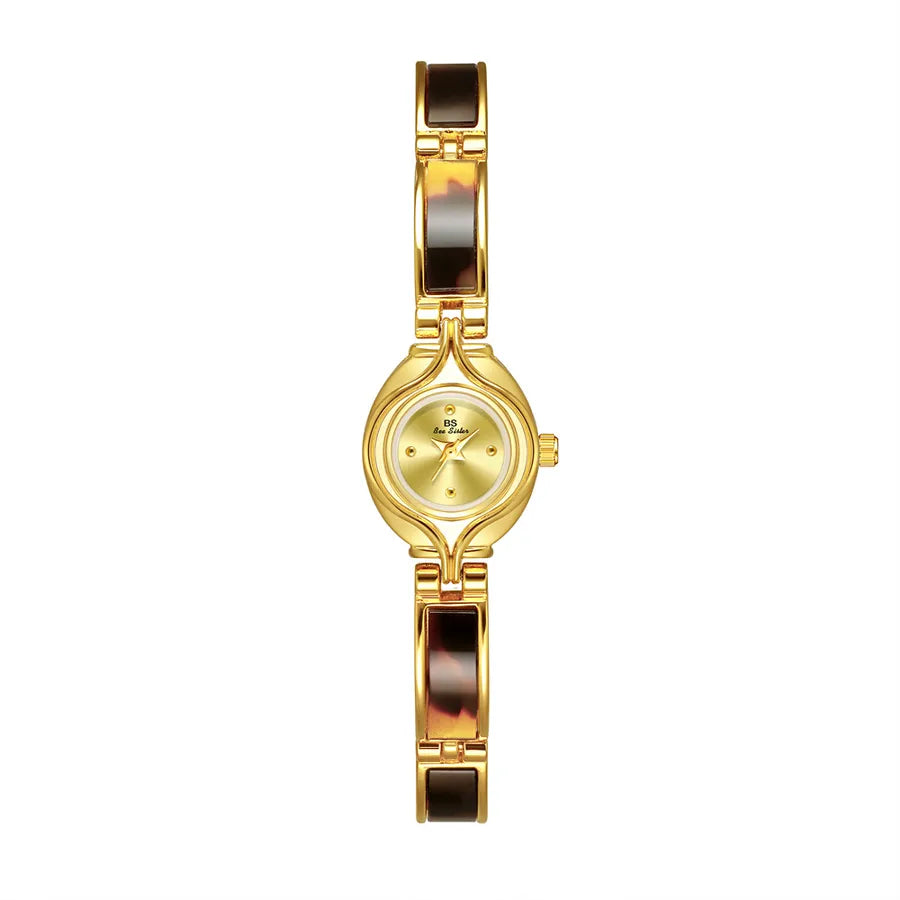Retro Classic Style Solid Color Jewelry Buckle Quartz Watch