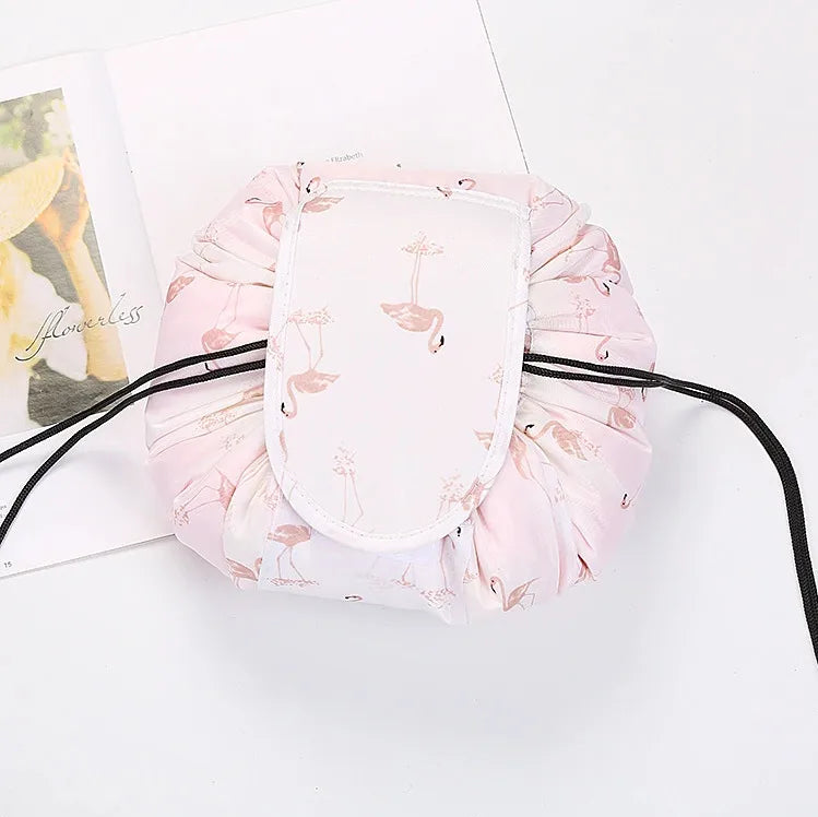 casual stripe flamingo feather oxford cloth travel bags