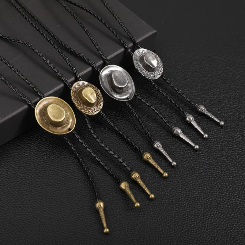 Vacation Classic Style Solid Color Pu Leather Alloy Men's Pendant Necklace Men Pendant Necklaces