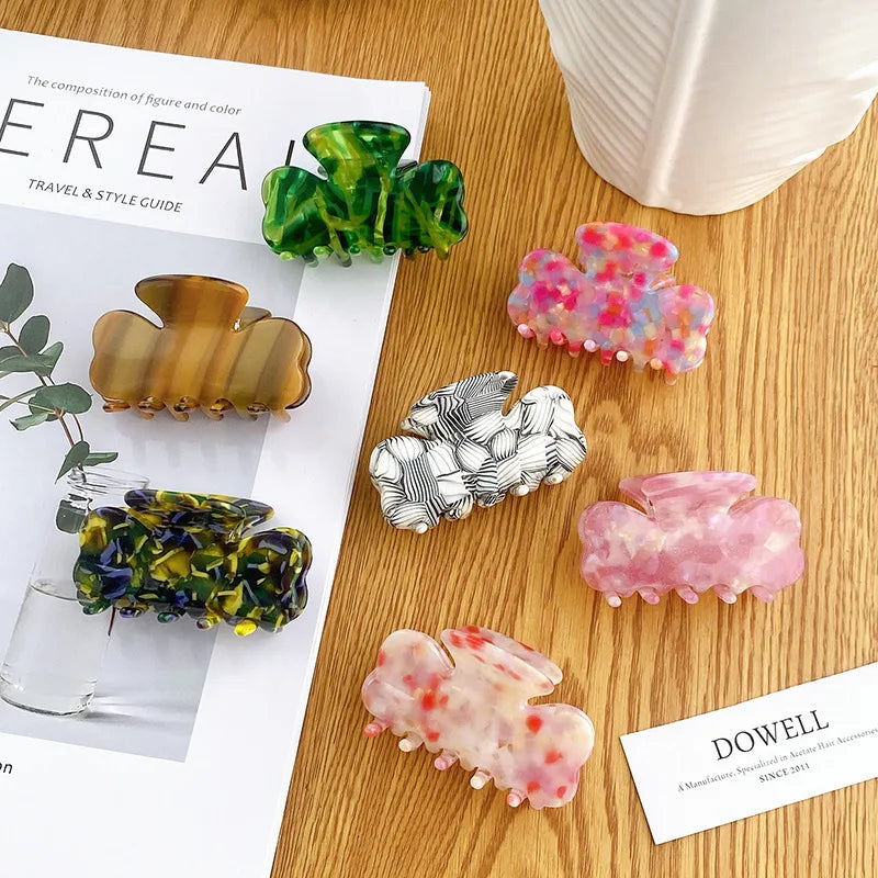Dove Acetate Hair Accessories New Style Medium Size Half Updo Hair Clip Simple Shark Bite Hairpin For Women
