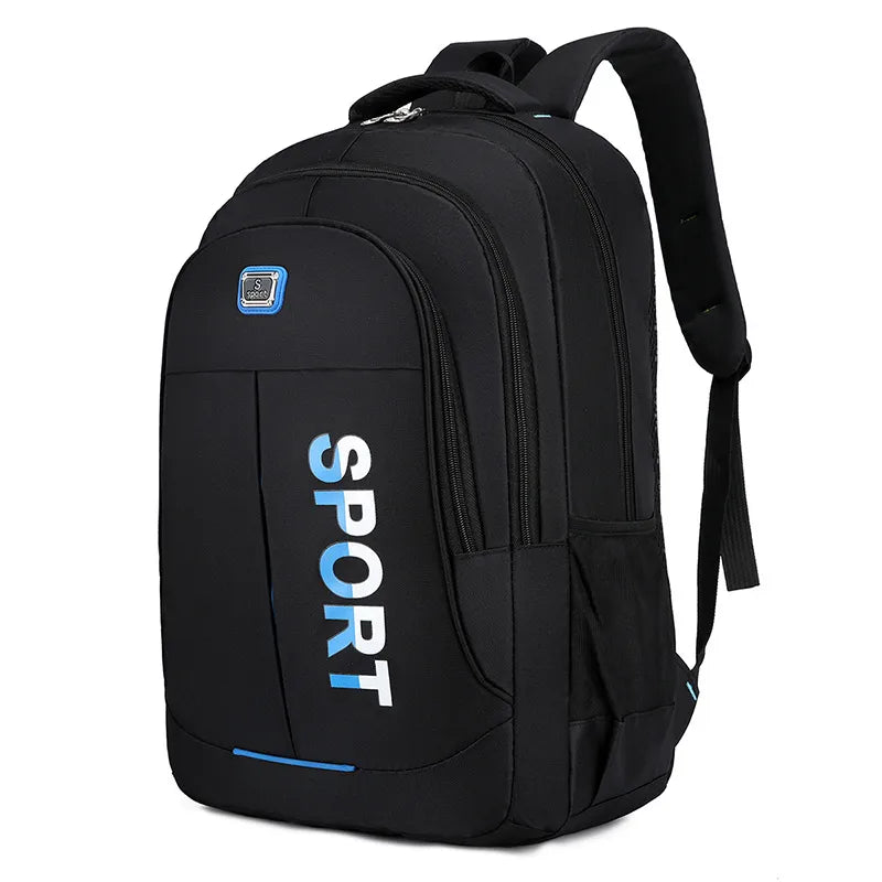 Backpack Men's New Large Capacity Oxford Cloth Backpack High School College Student Schoolbag Casual Simple Computer Bag