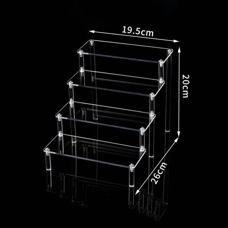 1 Piece Arylic Simple Style Transparent Jewelry Display