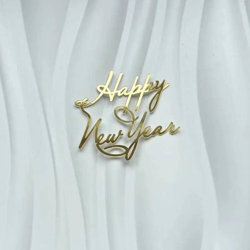 Christmas New Year Casual Elegant Lady Letter Plastic Holiday Banquet Selfie Cake Decorating Supplies Party Supplies Cake Decorating Supplies 1 Piece