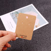 1 piece simple style solid color paper card jewelry packaging cardboard