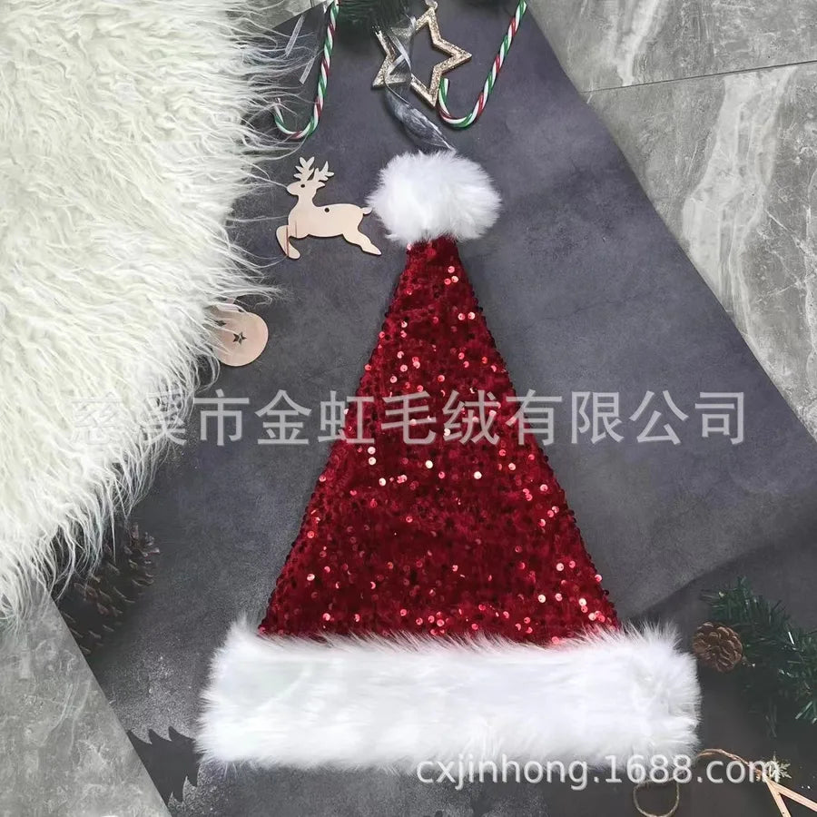 Christmas Basic Simple Style Color Block Nonwoven Party Festival christmas hat