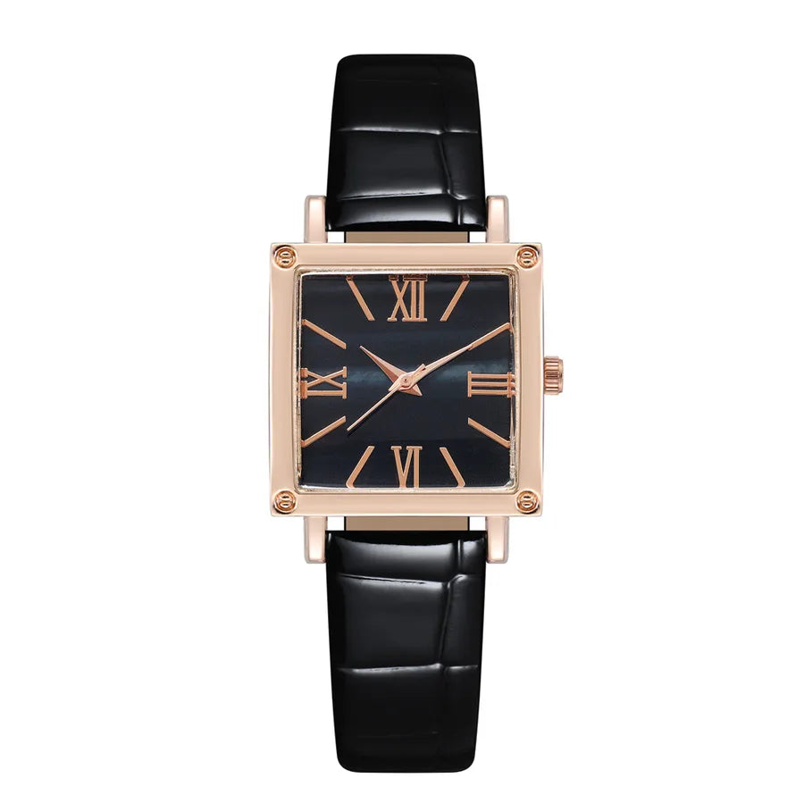 Simple Style Solid Color Buckle Quartz Women's Watches