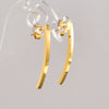 1 Pair Elegant Simple Style Classic Style Geometric Plating Inlay 304 Stainless Steel Titanium Steel Artificial Pearls 18K Gold Plated Ear Studs