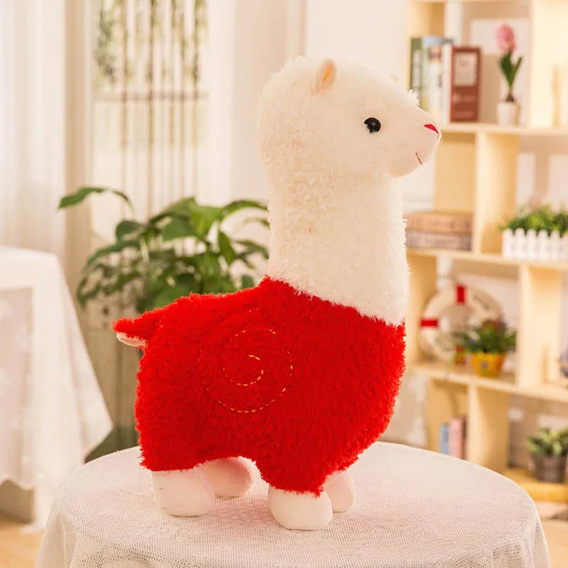 Creative Alpaca Doll Plush Toy Realistic Small Lamb Pillow Internet Famous Sheep Doll Grass Horse Mythical Birthday Gift