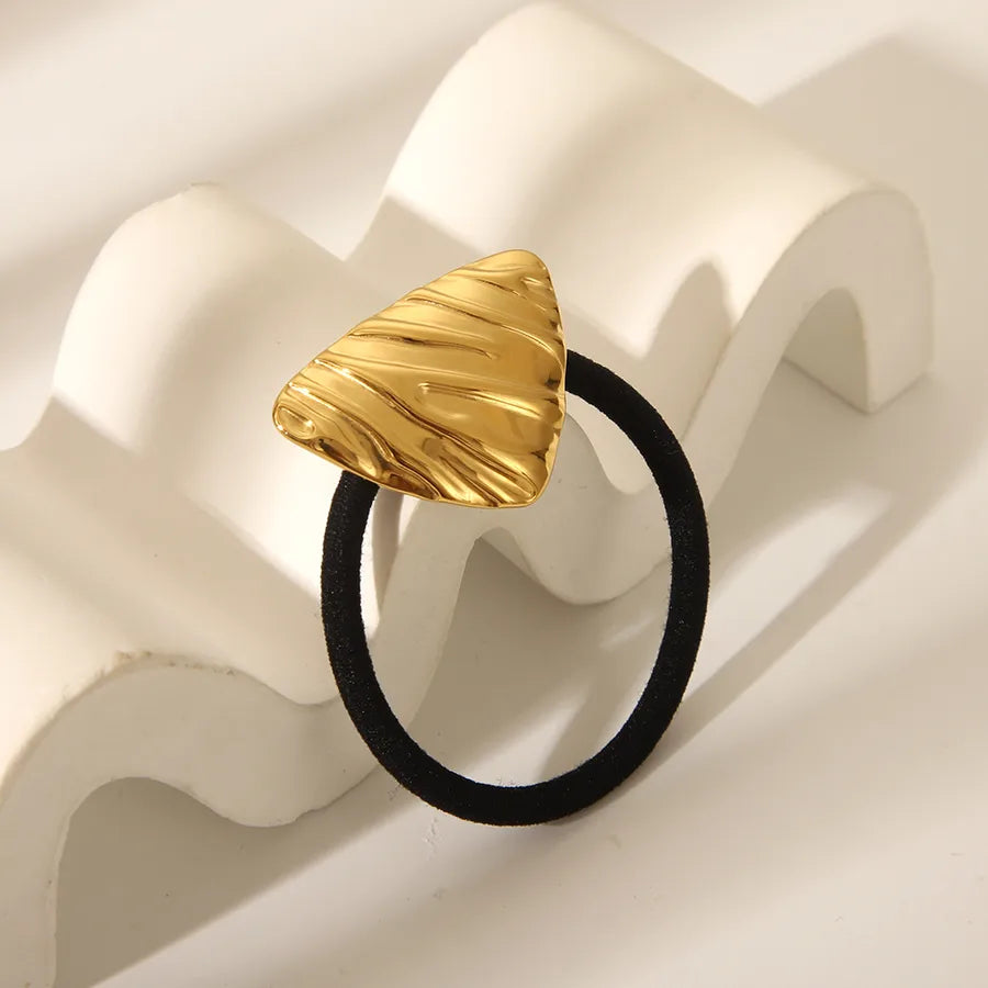 Hawaiian Simple Style Women's Girl'S Bow Knot Shell 304 Stainless Steel Synthetic Resin Scallop Bowknot Hair Tie