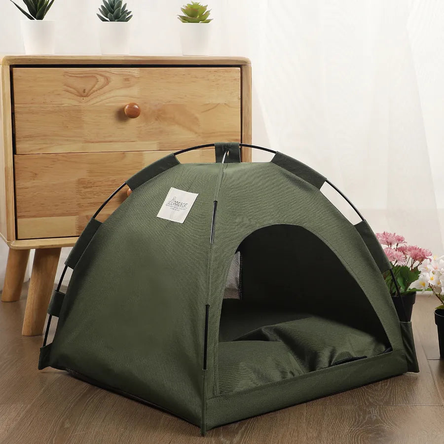 simple style cloth solid color pet bed