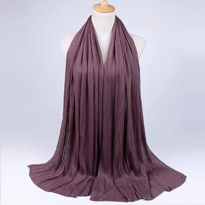Women's Retro Classic Style Solid Color Blending Silk Scarf