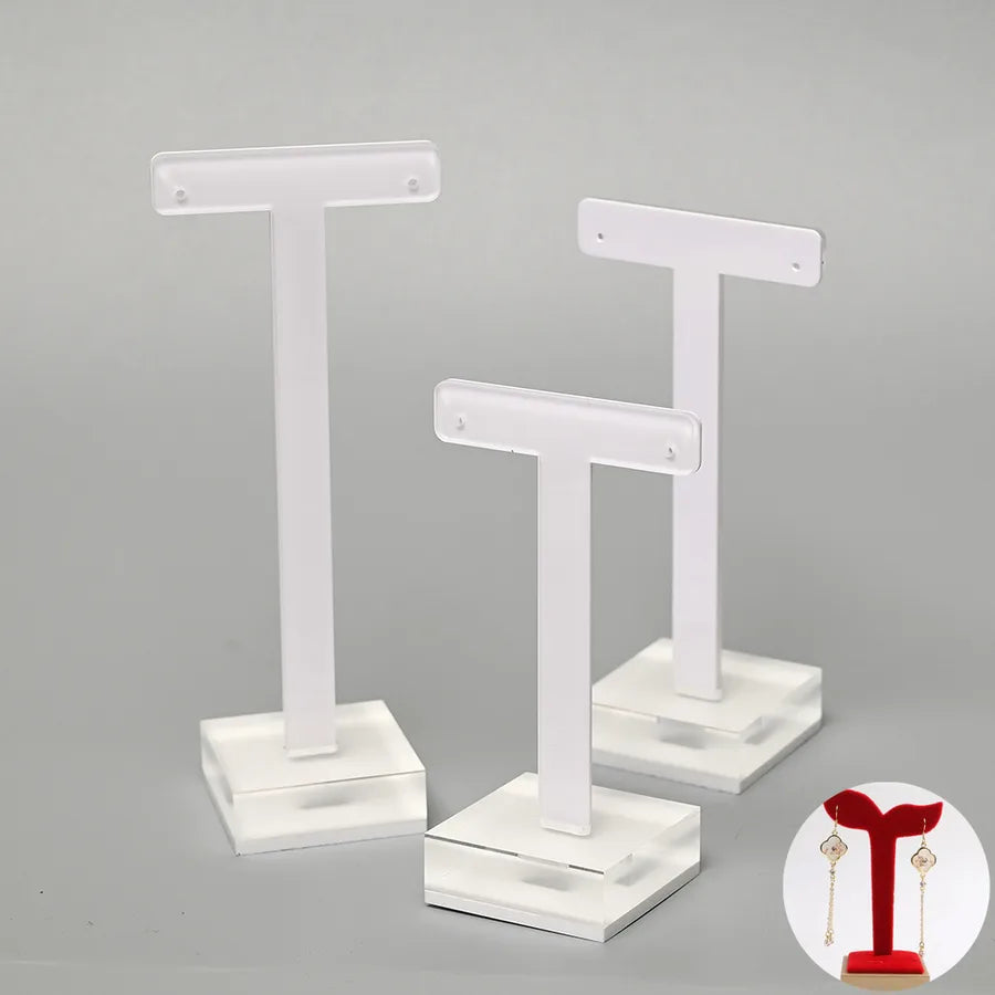 T-Shape Organic Glass Jewelry Display Stand Set Earring Stud Pin Showcase Handmade Minimalist New Style Jewelry Holder