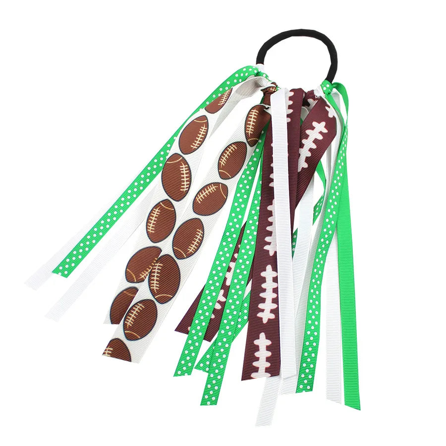 New Rugby Cheerleading Bow Cheer Ribbon Children Girls Sports Hair Accessories Hair Ring