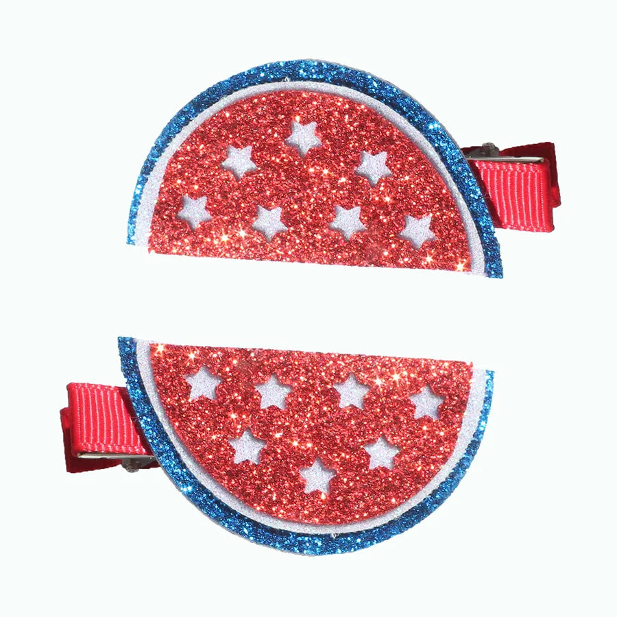 New US Independence Day Candy Ice Cream Flag Star Patriotic Children Hairpin Handmade Hot Selling Hair Accessories