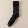 Coral velvet socks men's fleece-lined thickened home floor socks winter warm plush twist sleep stockings