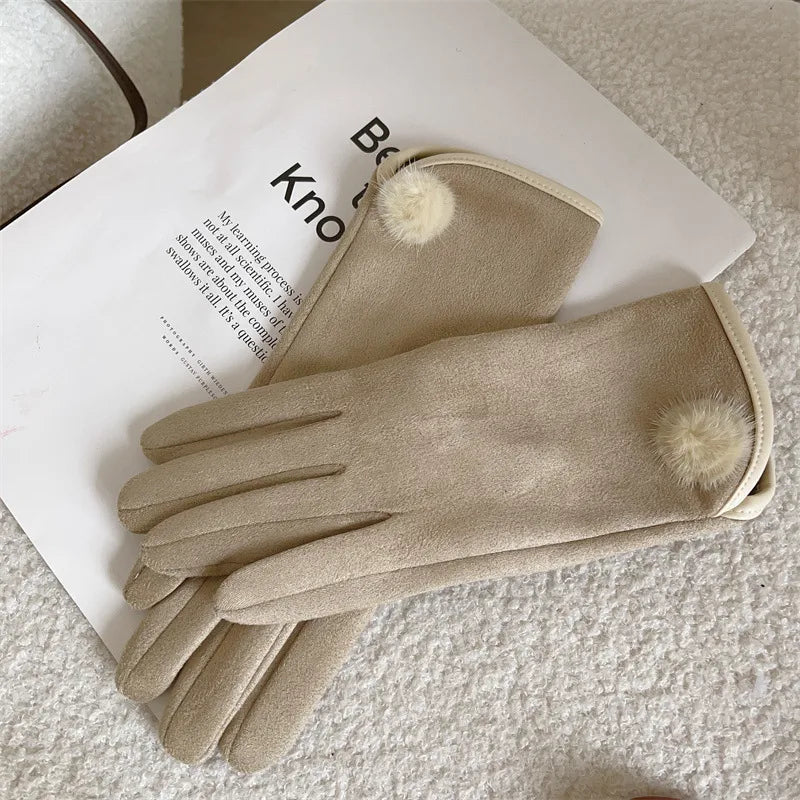 Women's Casual Elegant Simple Style Solid Color Gloves