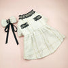 sweet polyester stripe pet clothing