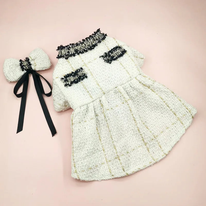 sweet polyester stripe pet clothing