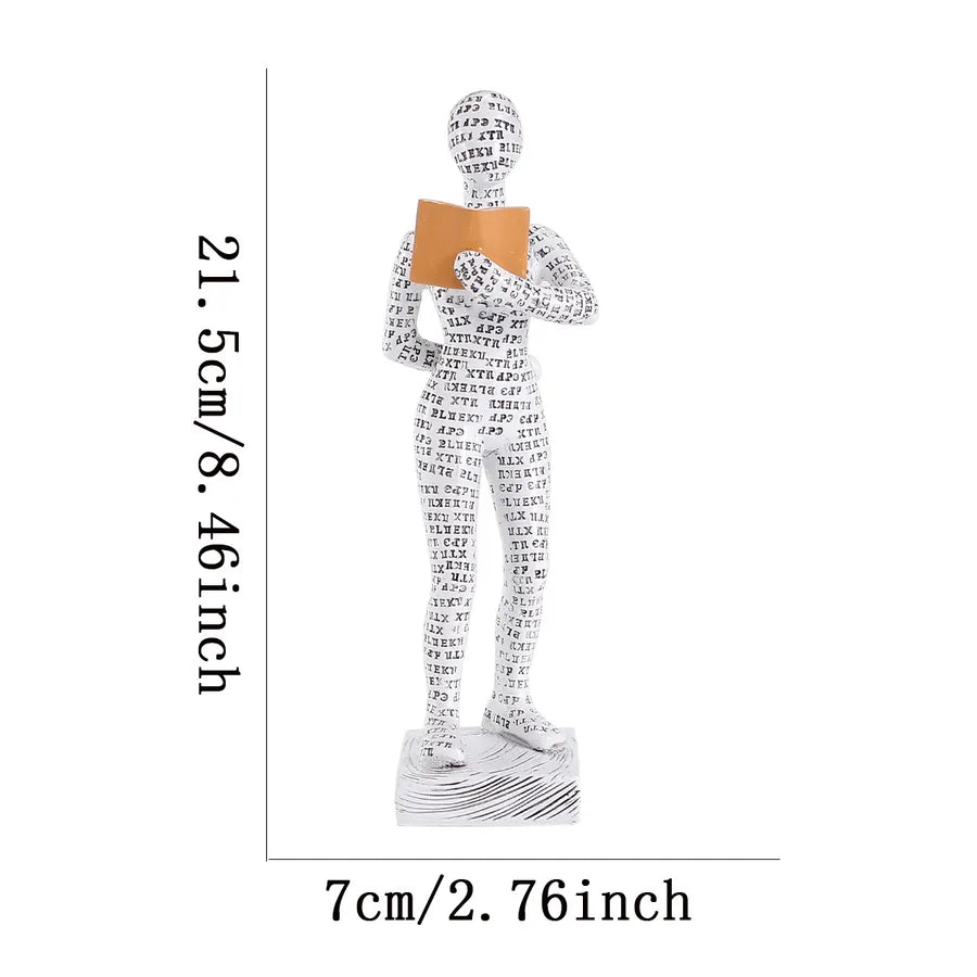 retro simple style artistic portrait resin ornaments artificial decorations