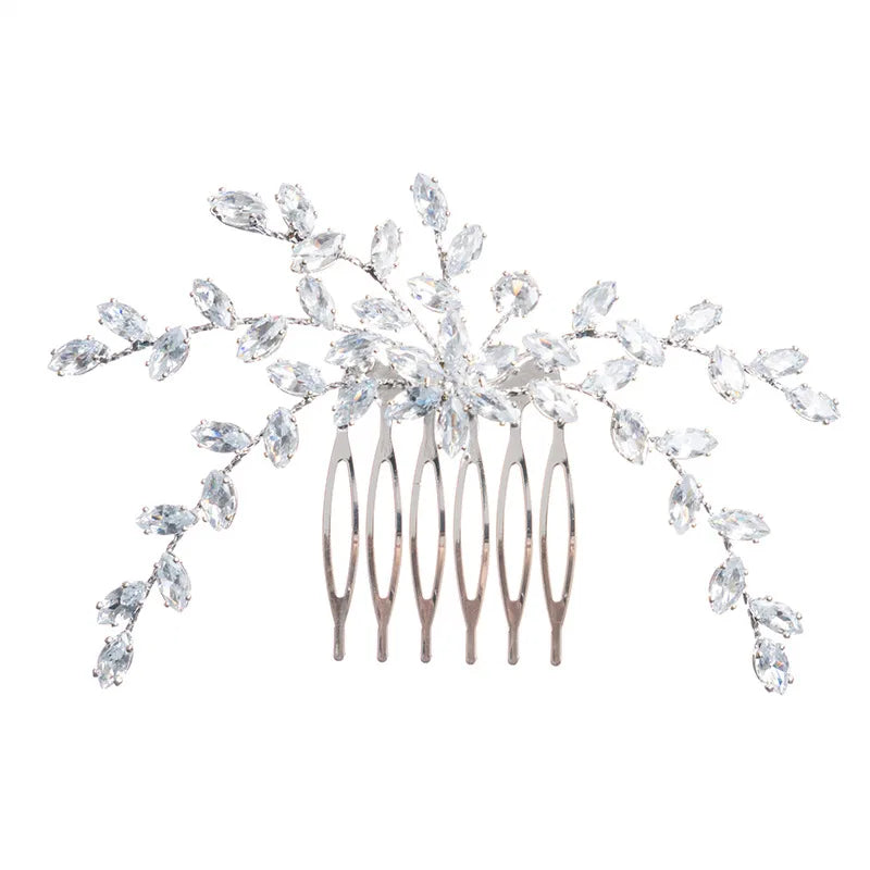 fashion flower zircon Hair comb wedding accessories handmade Hair bridal side comb Hair comb Hair comb