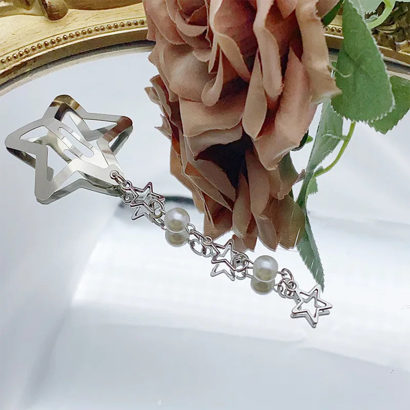 IG Style Y2K Women's Star Alloy Charm Hair Clips