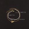 Elegant Simple Style Classic Style Letter 201 Stainless Steel 304 Stainless Steel Imitation Pearl Beaded Chain cable chain Beaded Bracelets Wholesale