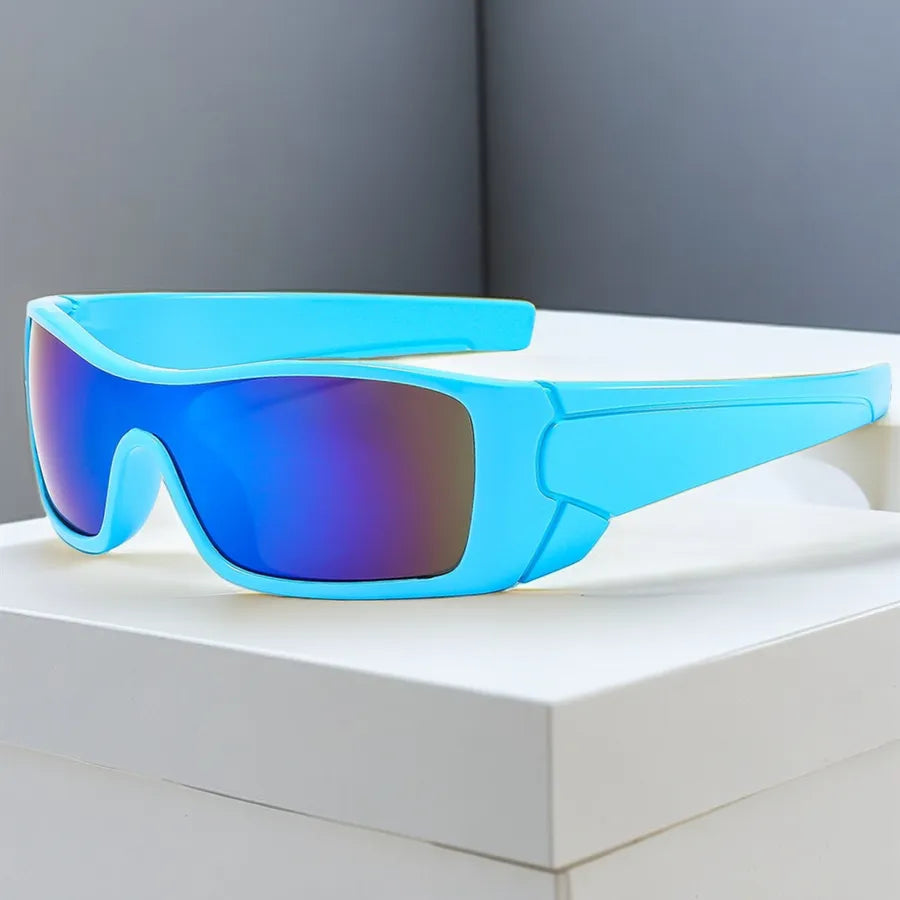 elegant simple style gradient color solid color pc square full frame men's sunglasses