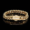hip-hop fashion geometric cross stainless steel metal artificial gemstones bracelets