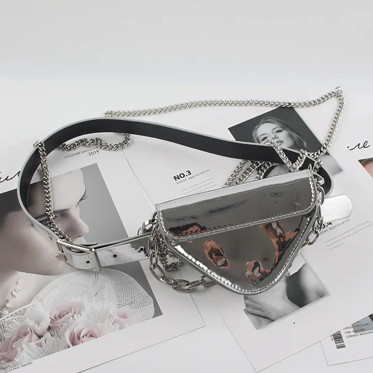 Belt belt belt waist bag chain decorative belt female black with suit jacket coat accessories accessories small bag waist seal