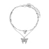 retro Bohemian beach anklet set fashion simple wind color diamond butterfly multi-layer anklet wholesale