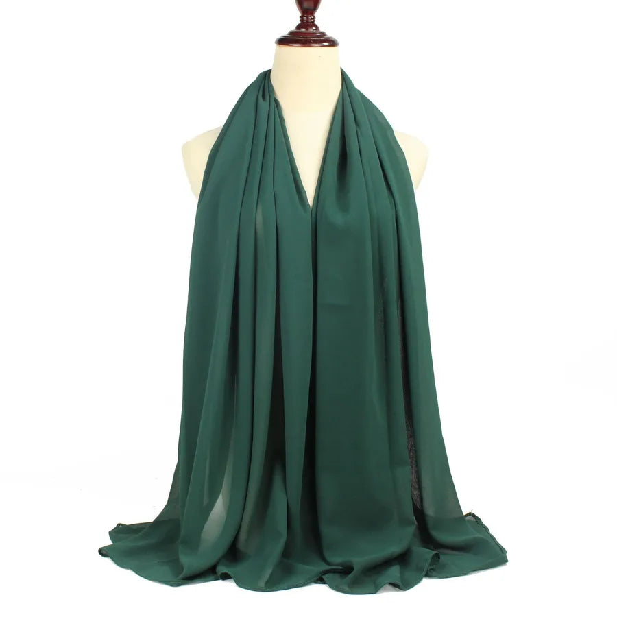 Unisex Basic Simple Style Solid Color Polyester Kerchief