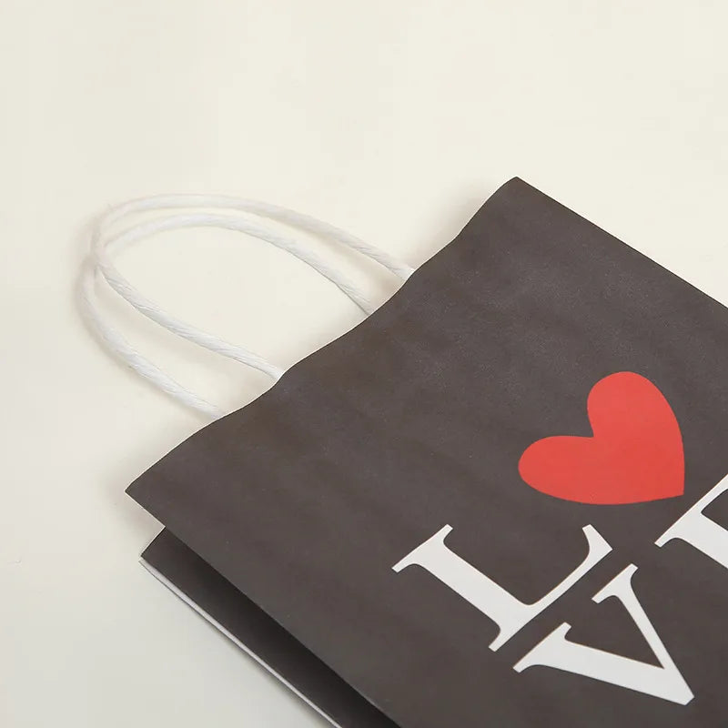valentine's day fashion letter kraft paper date gift bags