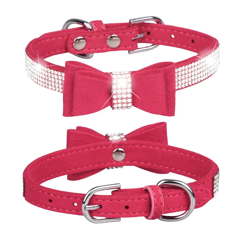 1 Piece All Seasons Simple Style Classic Style Microfiber Solid Color Pet Collar