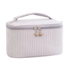 classic style solid color pu leather square makeup bags