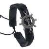 Simple Style Classic Style Solid Color Pu Leather Men's Bangle