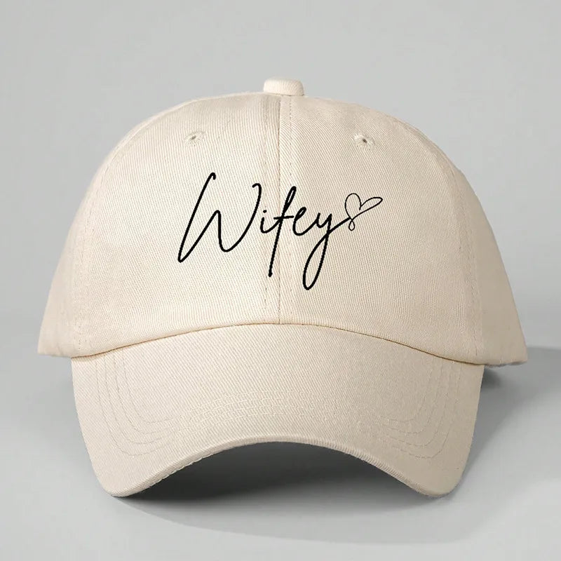 Women's Simple Style Classic Style Vocabulary Words/Name Curved Eaves Baseball Cap