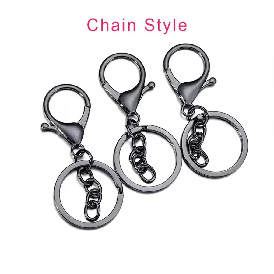 5 PCS/Package 30*65mm Alloy Solid Color Polished Jewelry Buckle Lobster Clasp Keychain Jewelry Accessories
