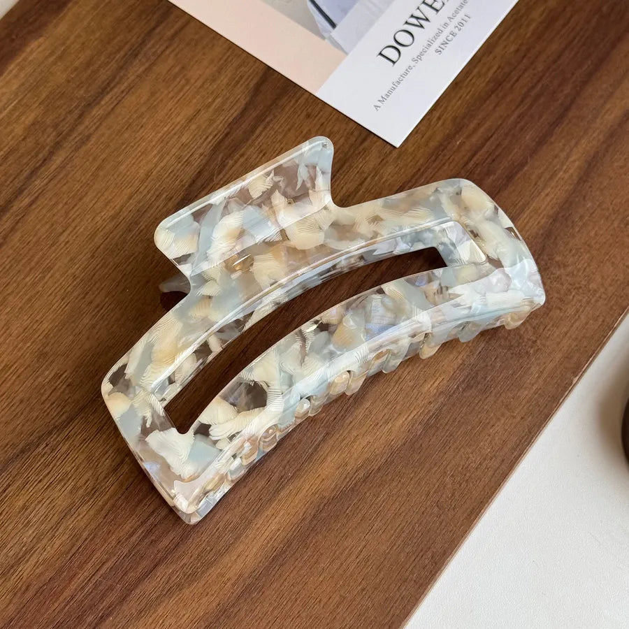 Large Size Hollow Arc Shaped Hair Claw Clip Design Sense Vinegar Acetate Universal Hair Accessories For Women Simple Style