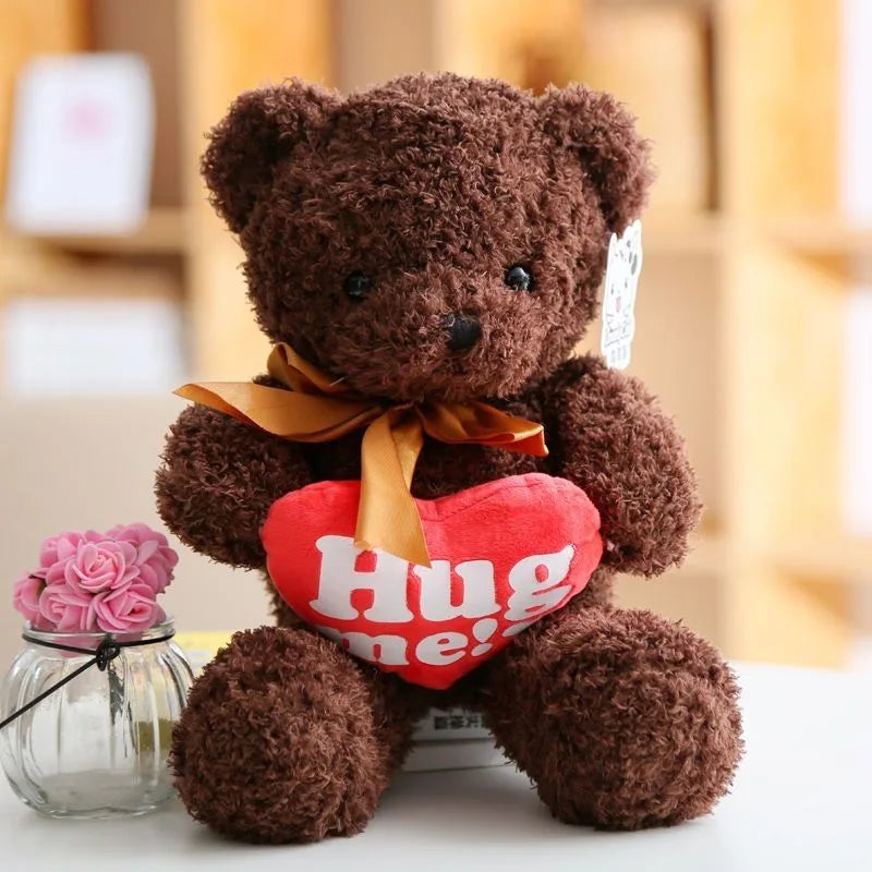 Wholesale sweater bear doll large pillow cute dressing teddy bear doll birthday gift girl plush toy