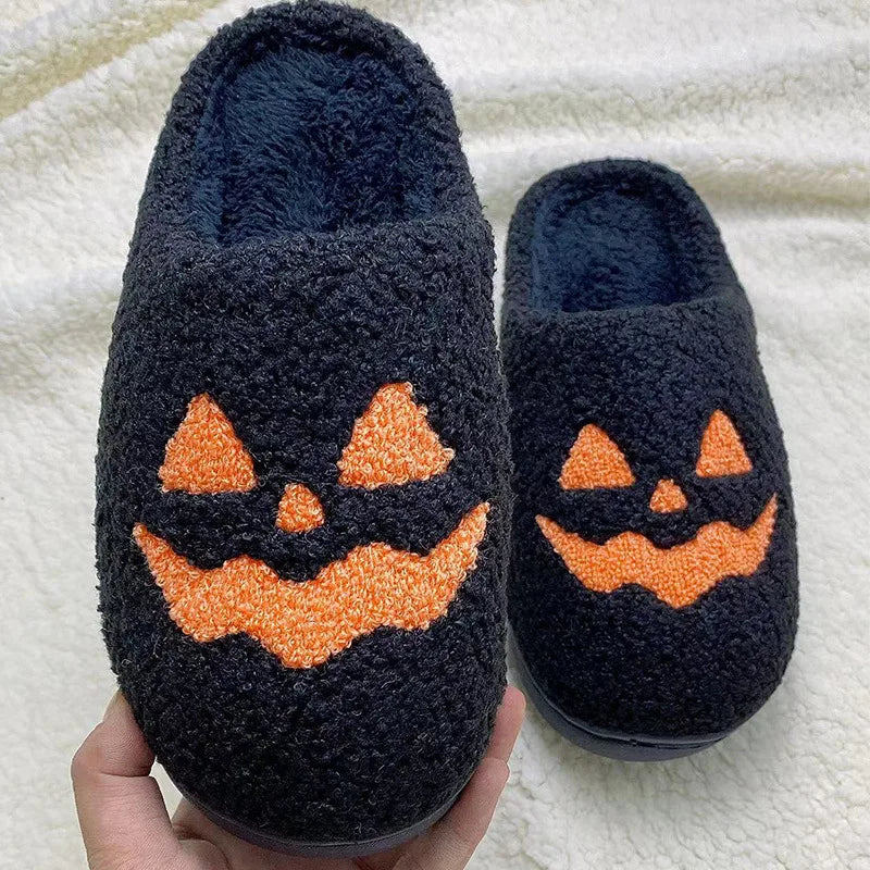 Casual Unisex Pumpkin Round Toe cotton shoes