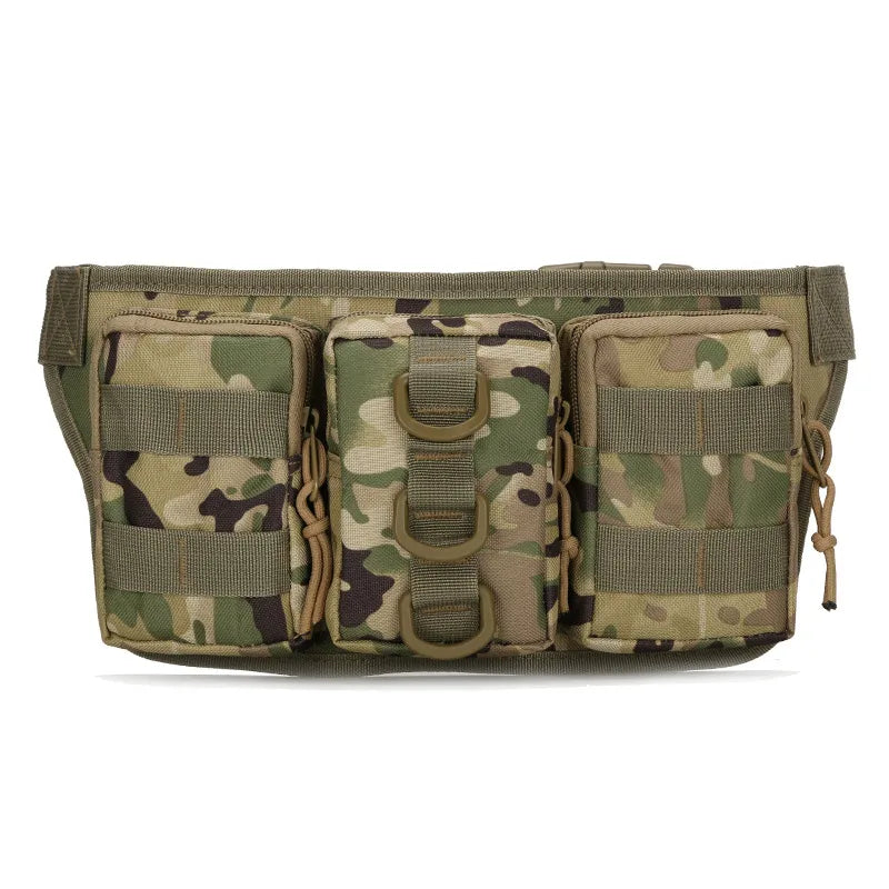 Unisex Simple Style Camouflage Oxford Cloth Waist Bags