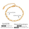 Elegant Luxurious Infinity 304 Stainless Steel figaro chain Bracelets In Bulk