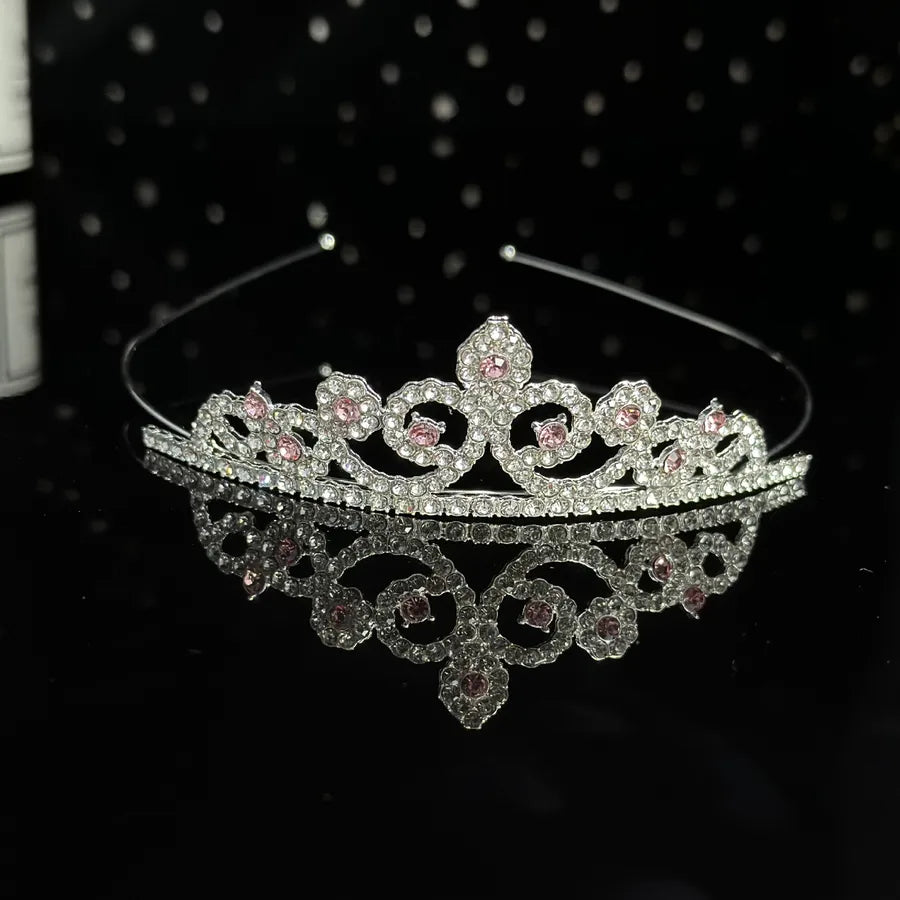 alloy children's crown hair band hair band headdress elegant temperament princess girl hair band crown wholesale