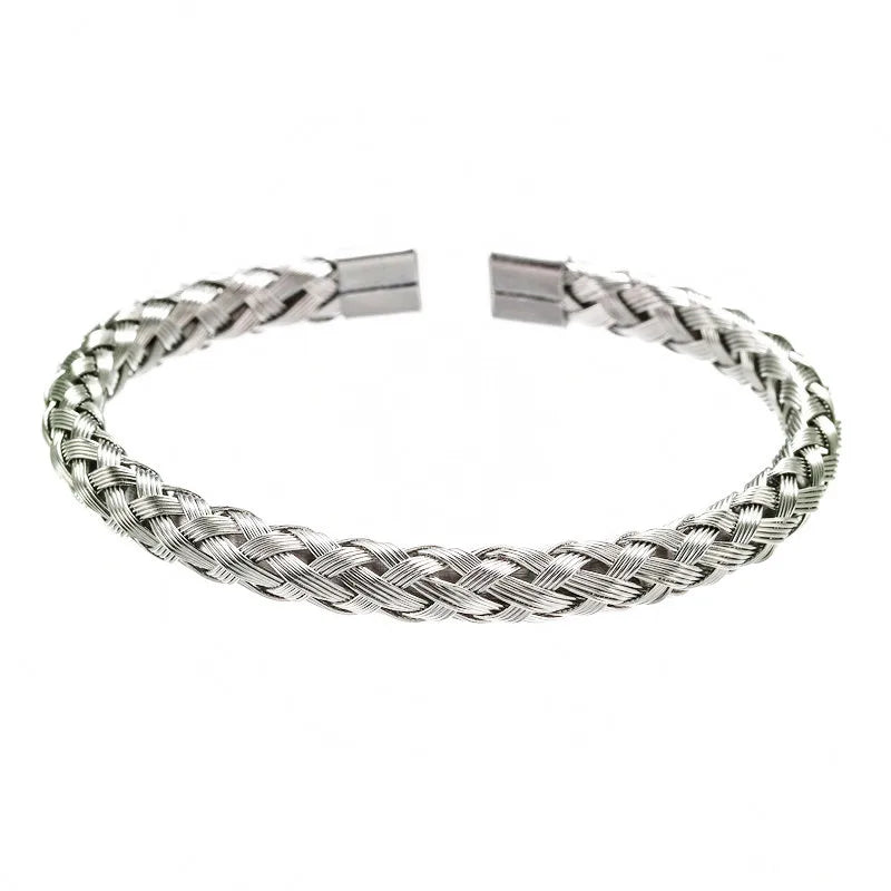 fashion twist stainless steel bangle 1 piece