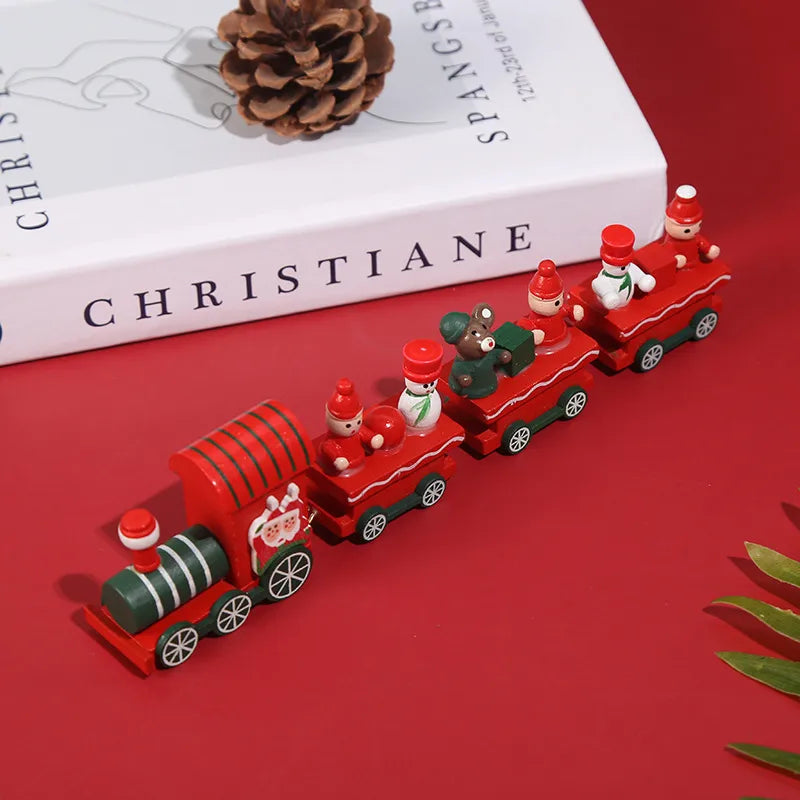 Christmas Streetwear Train Wood Party Carnival Decorative Props