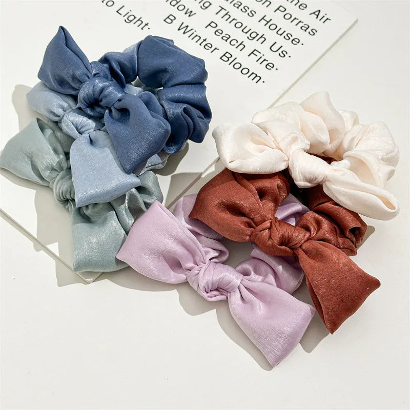 Elegant Lady Simple Style Women's Solid Color Cloth Hair Tie